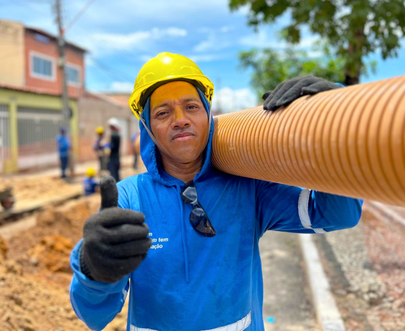 Obras de esgotamento sanitário representam mais melhorias aos teresinenses