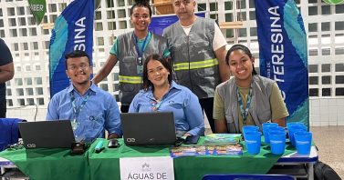 Águas de Teresina leva atendimentos e cadastro na Tarifa Social ao Mutirão do Bem na zona Sudeste